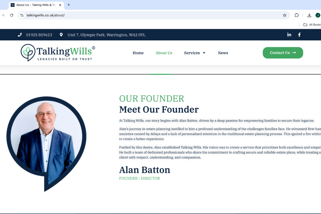 about talking wills new website